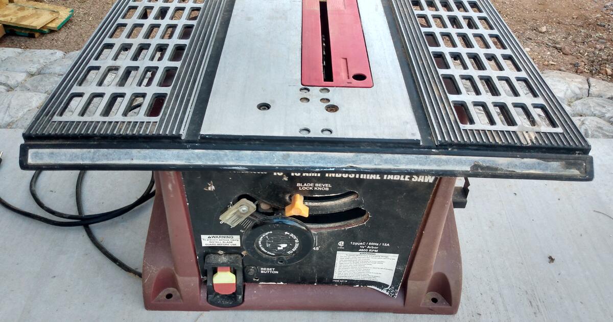 Harbor Freight 10" saw for 30 in Tucson, AZ For Sale & Free — Nextdoor