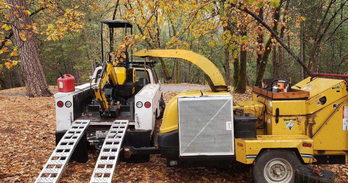 WOOD CHIPPING/SPLITTING. CHEAP TREE WORK. MINI EXCAVATOR for Free in
