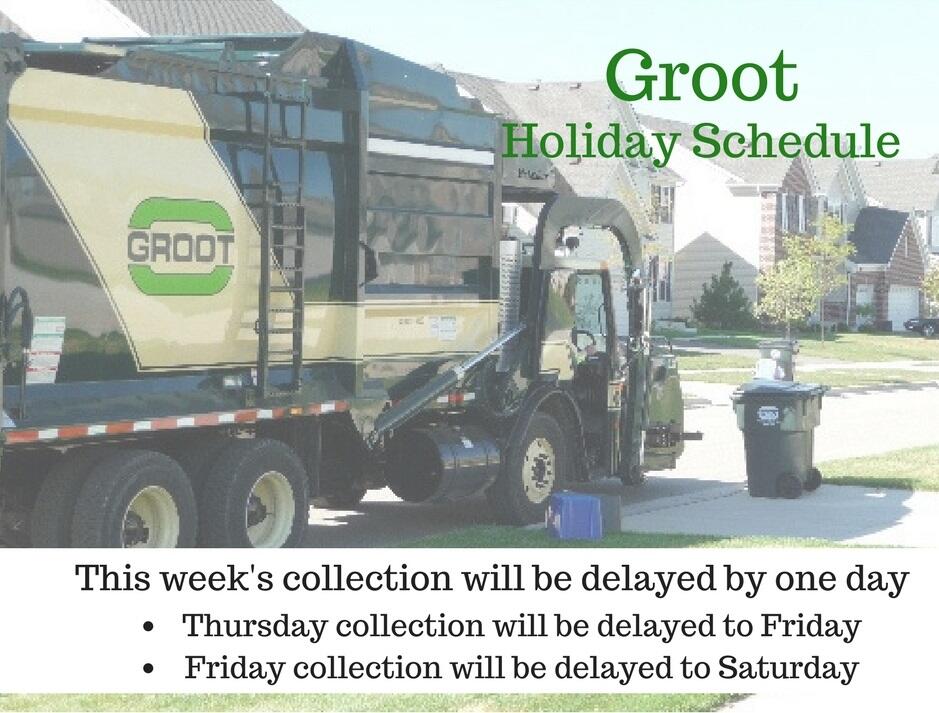 Groot Holiday Schedule (Village of Algonquin) — Nextdoor — Nextdoor