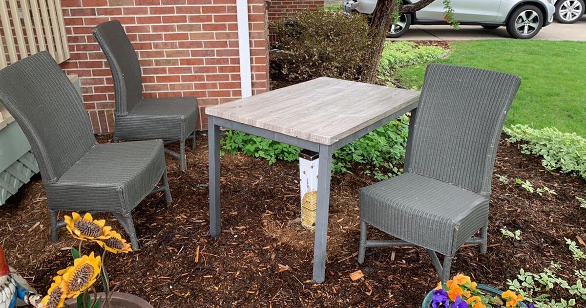 Crate and Barrel table with Restoration Hardware Chairs for Free in Rumford, RI Finds — Nextdoor