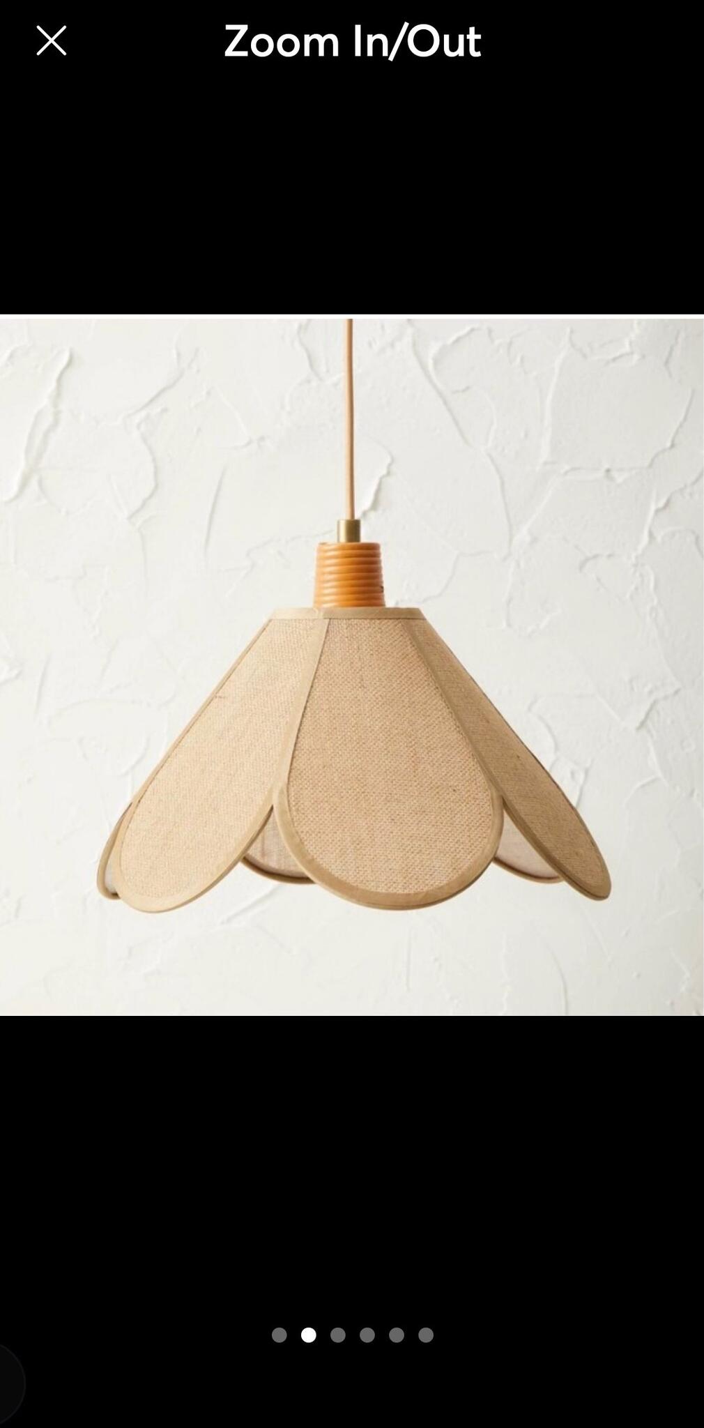 Nwt Set of 2 Nwt Burlap Petal Ceiling Pendant - purchases Opalhouse™ Lantern Ceiling Light