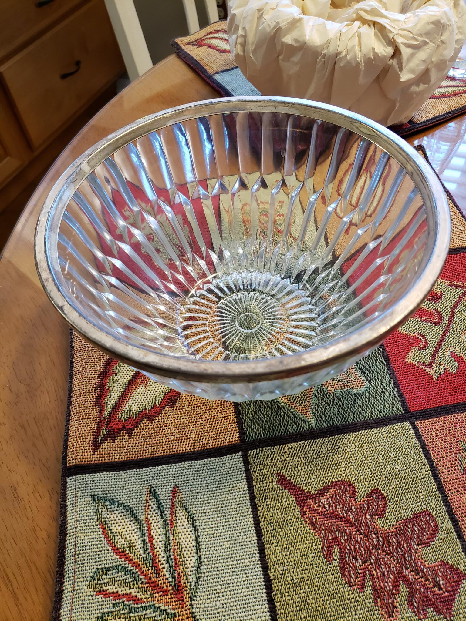 Cut Glass Bowl For $5 In Newtown, PA