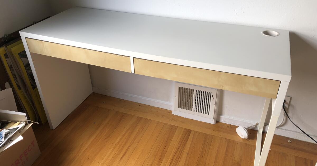 FREE MICKE Desk, white, 55 7/8x19 5/8 " for Free in San Francisco, CA
