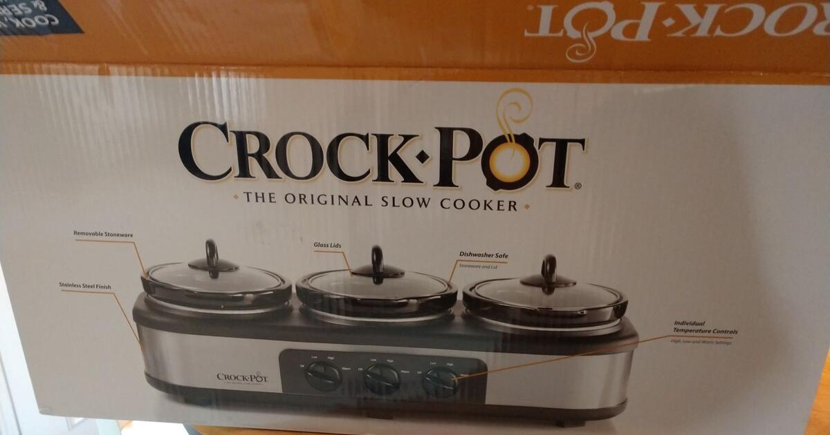 CrockPot Trio Cook & Serve Slow Cooker & Food Warmer for 30 in