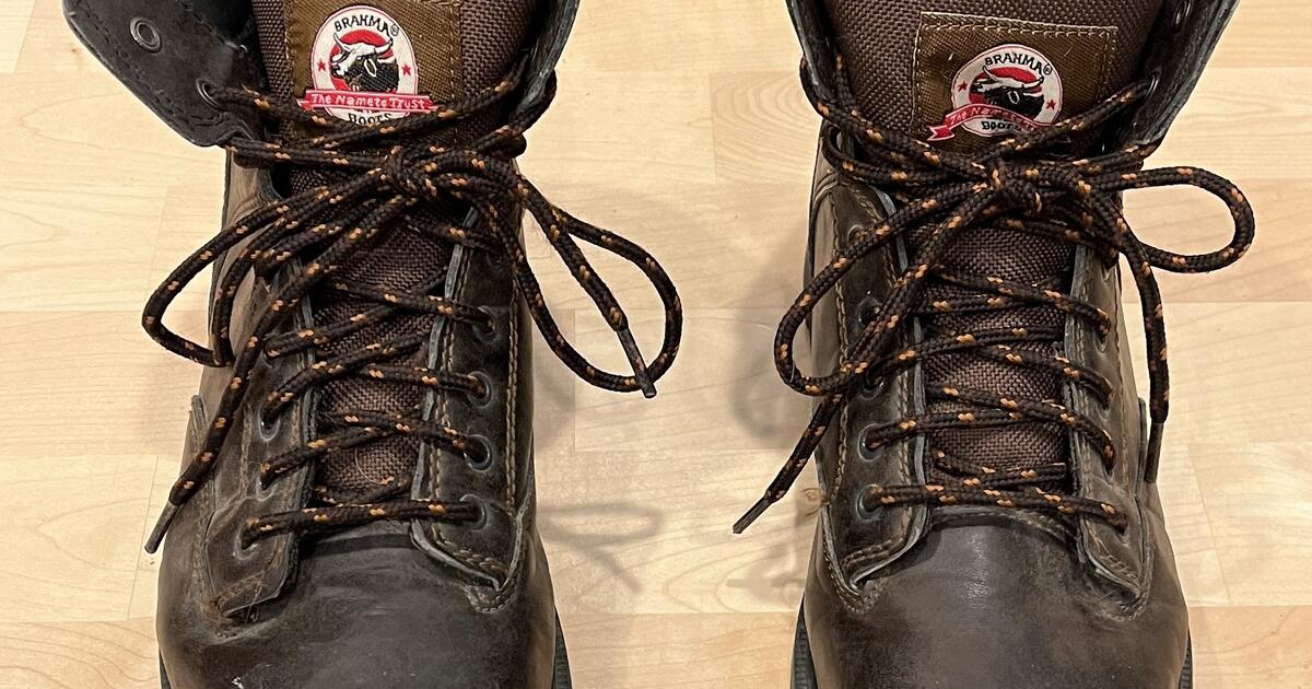 Brahma Men's Raid 6" Steel Toe Work Boots Size 10 for 15 in