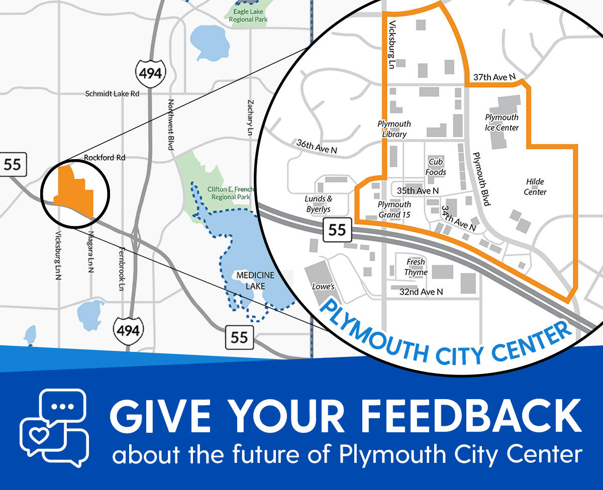 City seeks public input about the future of Plymouth City Center (City