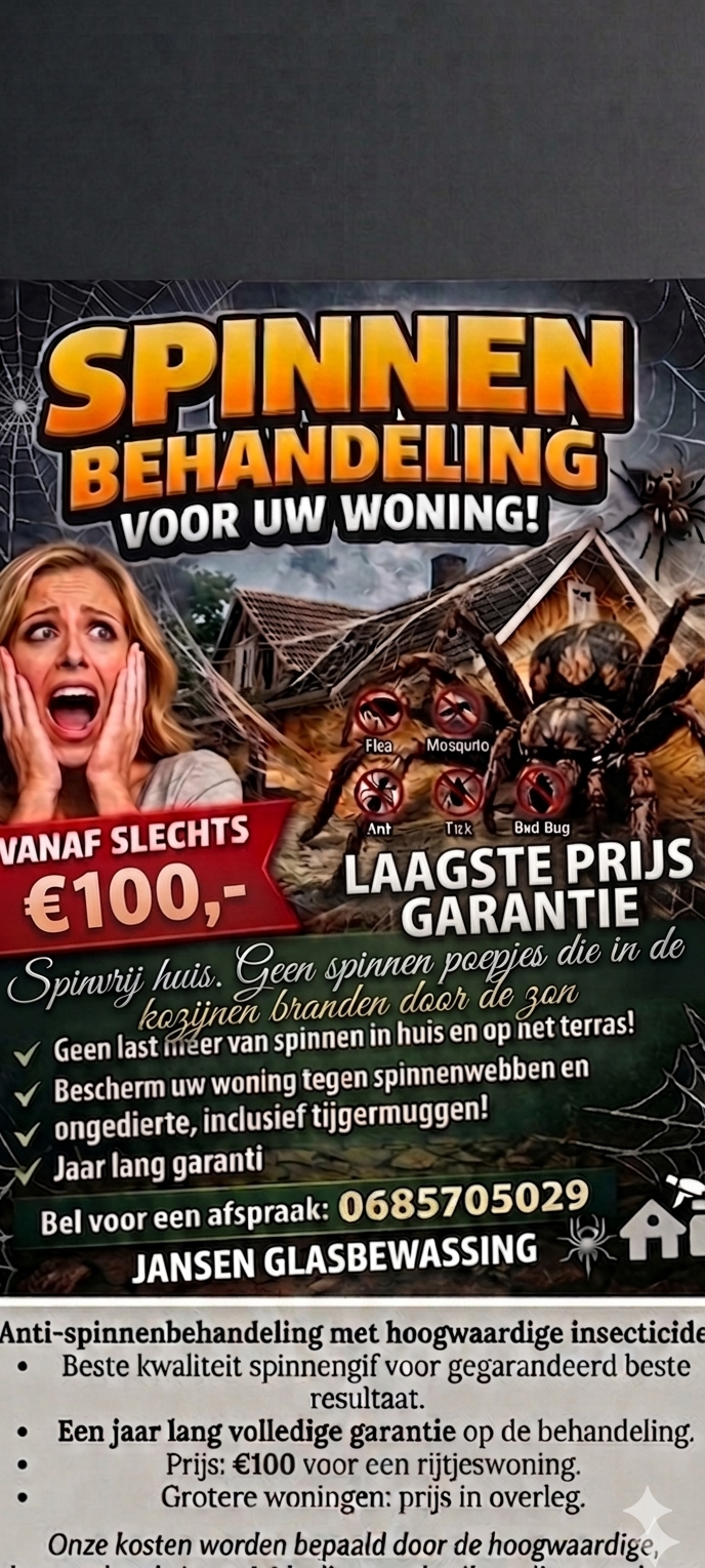 Ouderwets spinnengif