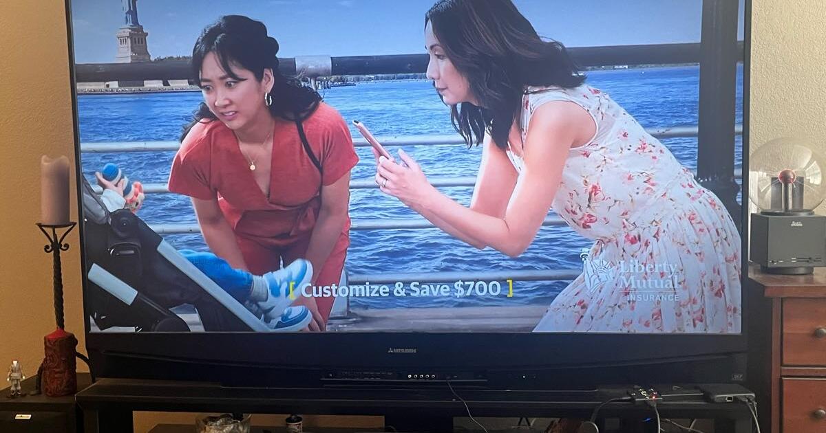 Works great! Mitsubishi 73” dlp projection 1080p HDMI TV with stand