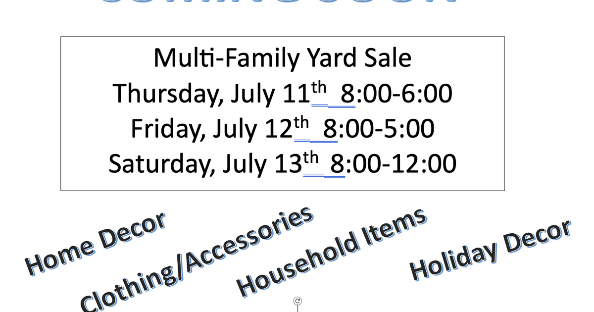 MultiFamily Yard Sale for 1234 in Wayzata, MN For Sale & Free
