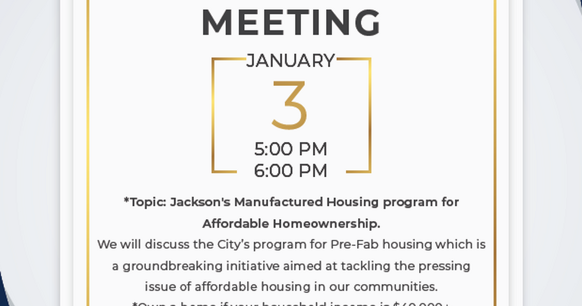 CITY OF JACKSON MISSISSIPPI IN COLLABORATION WITH Mississippi