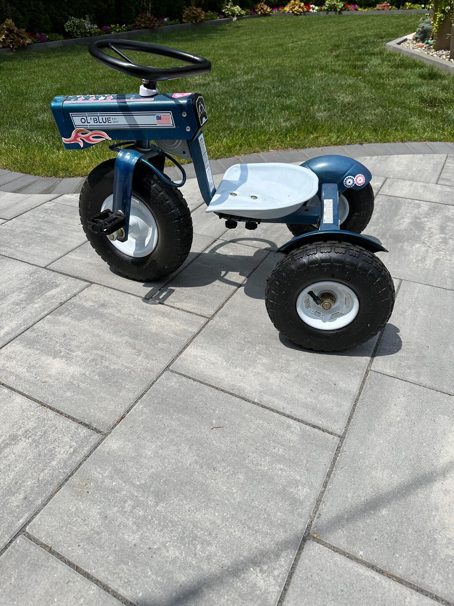 Ol blue tractor online tricycle