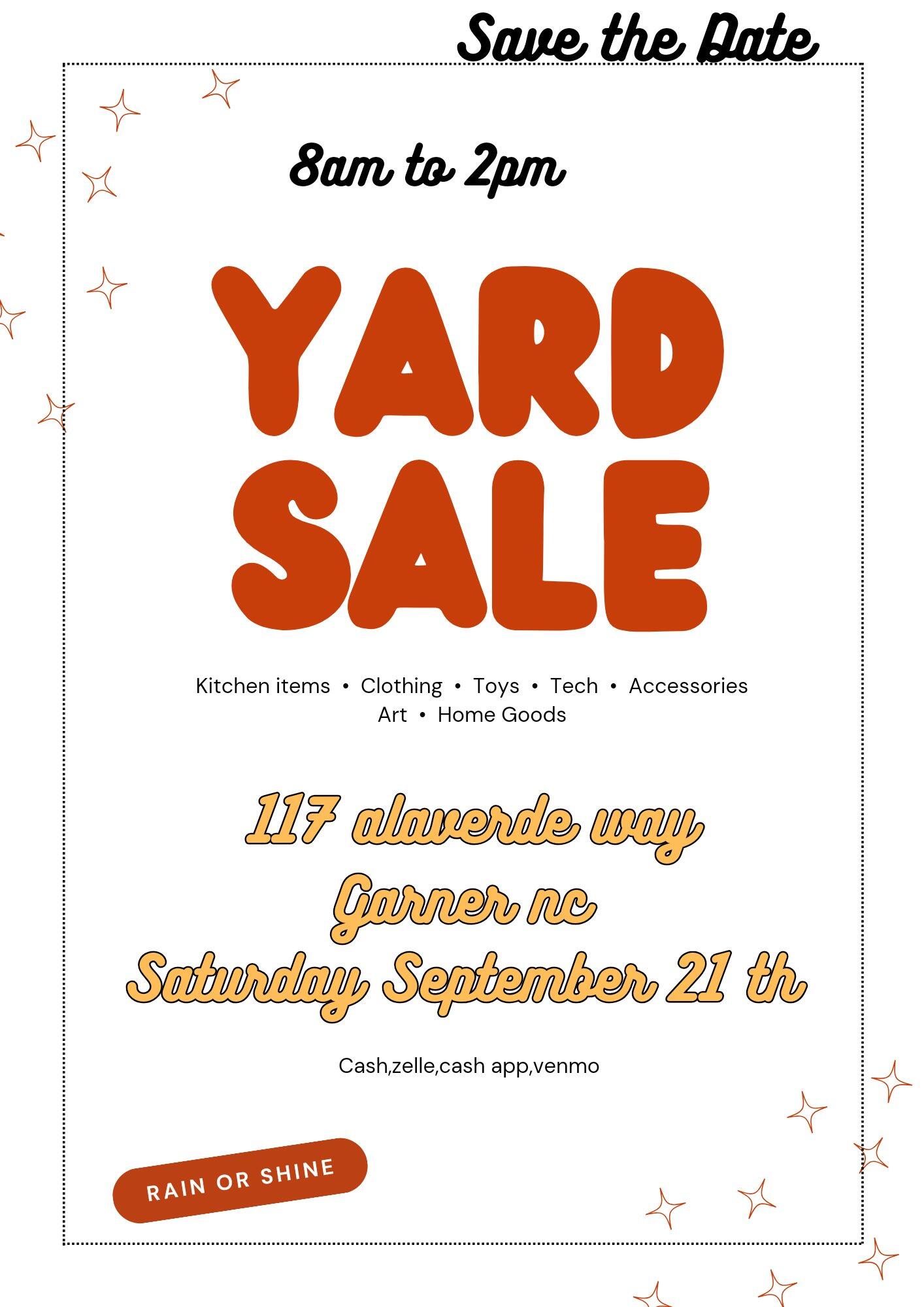 YARD SALE