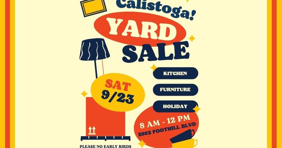 YARD SALE SAT 9/23 CALISTOGA for Free in Calistoga, CA Finds