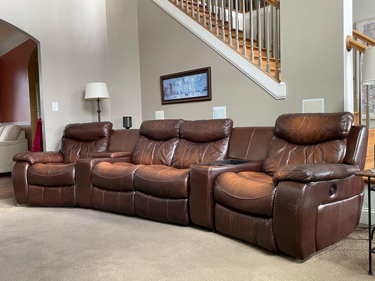 Havertys Wrangler Power Sectional Leather Sofa For Free In Franklin, TN |  For Sale & Free — Nextdoor