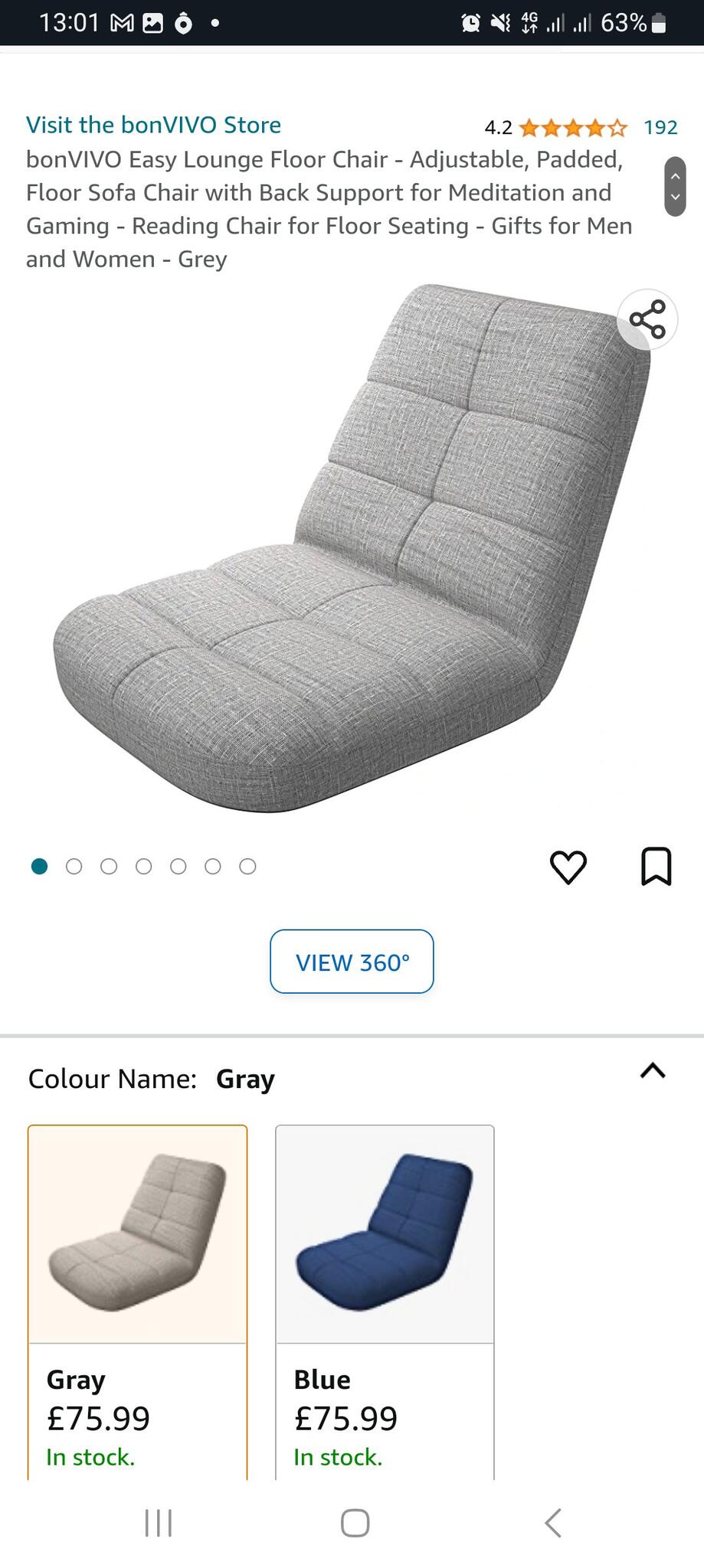 Bonvivo easy deals lounge floor chair