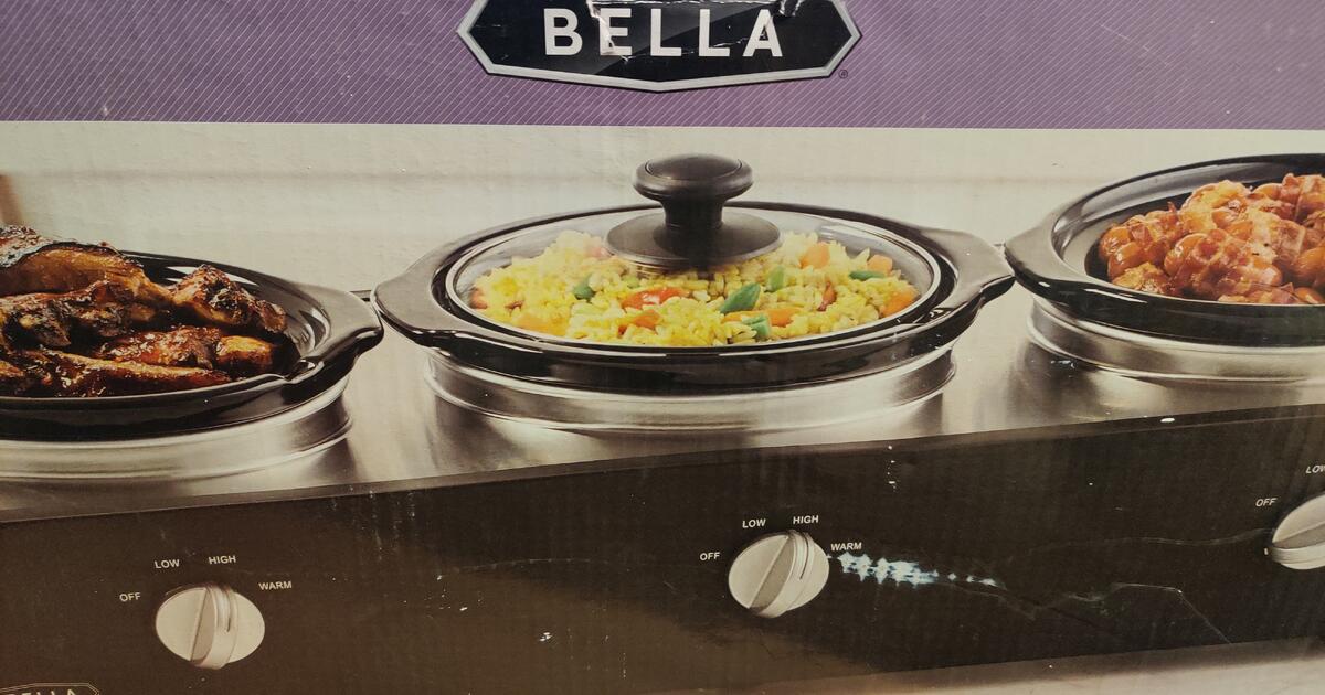 BELLA triple slow cooker buffet & server for 25 in Coral Springs, FL For Sale & Free — Nextdoor