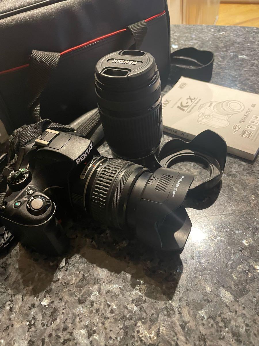 Pentax K-x DSLR Camera with Lenses