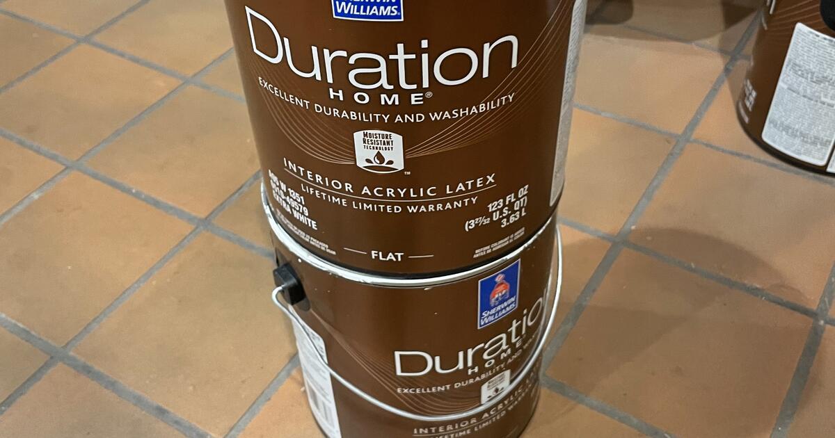 2 unopened gallons Sherwin Williams Dover white paint for Free in St