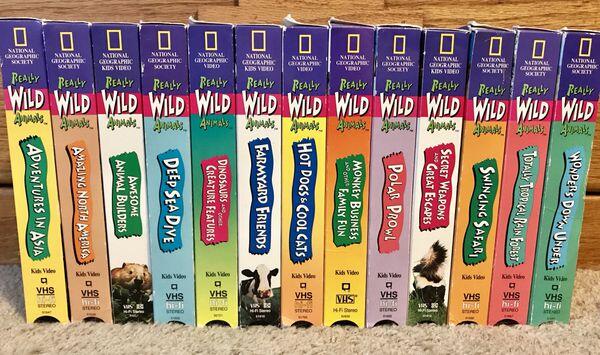 13 VHS National Geographic Kids Videos - Really Wild Animals Series For $3  In Phoenix, AZ | For Sale & Free — Nextdoor