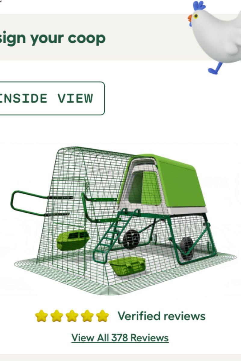Eglu GoUp Portable Chicken Coop for 499 in Spokane, WA For Sale