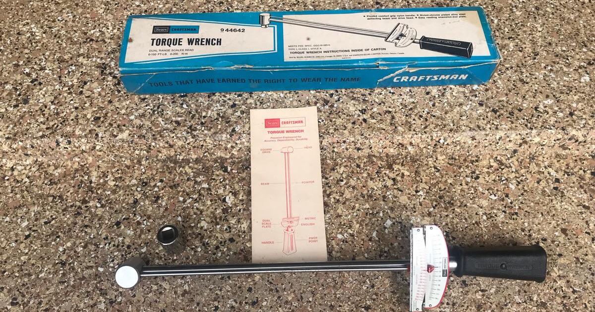 Craftsman Torque Wrench for 8 in TX Finds — Nextdoor
