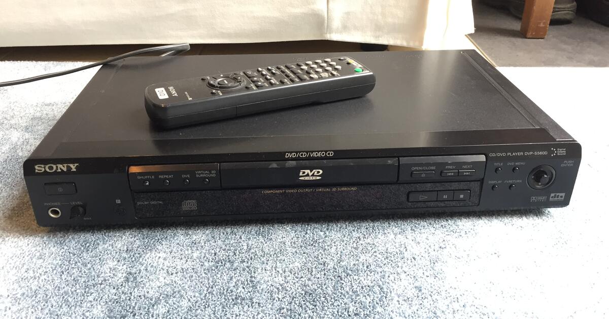 Sony DVD/CD/Video CD Player DVP-S560D for $20 in Greenwich, CT | Finds ...