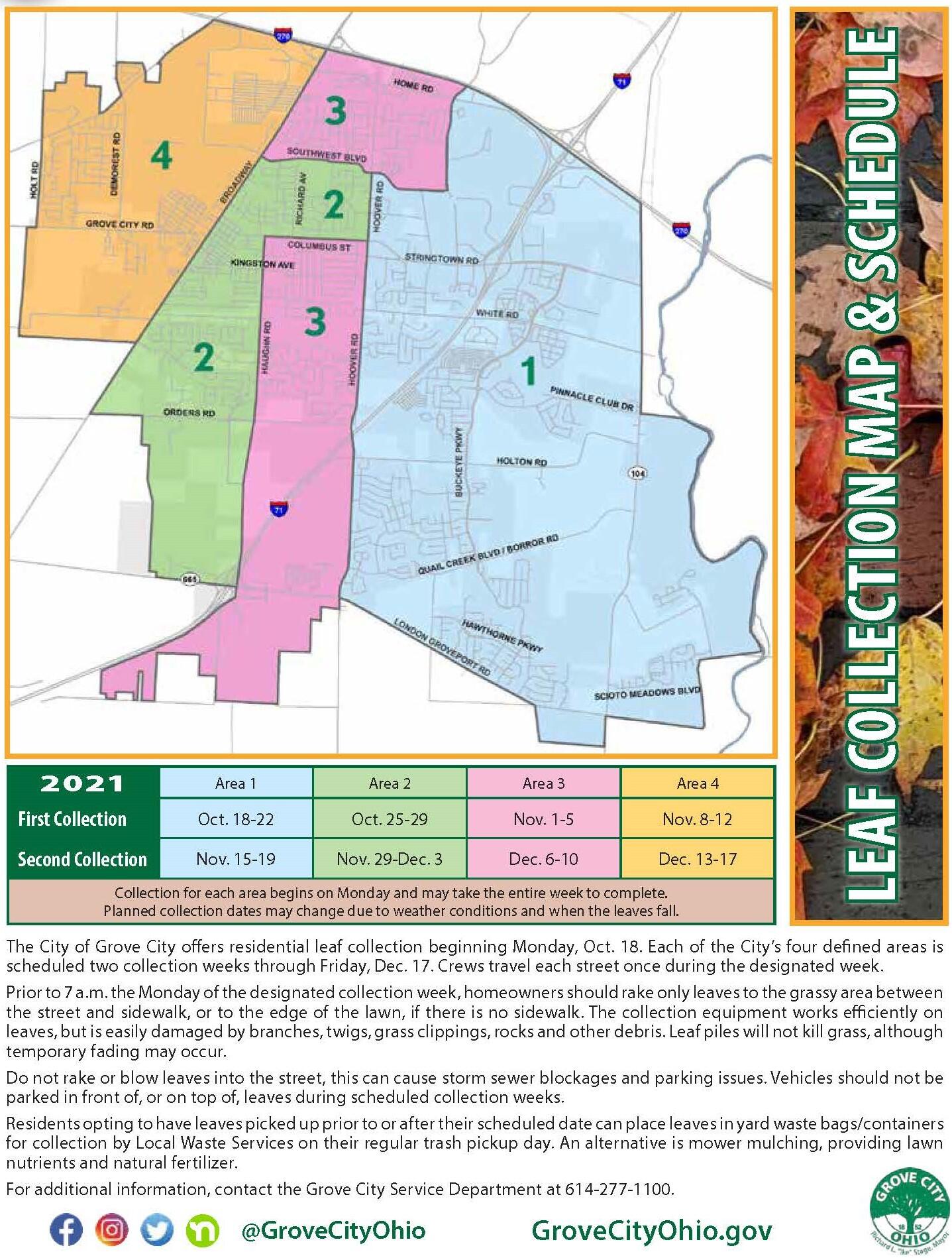 Leaf Collection Begins Monday, Oct. 18 (City Of Grove City) — Nextdoor ...