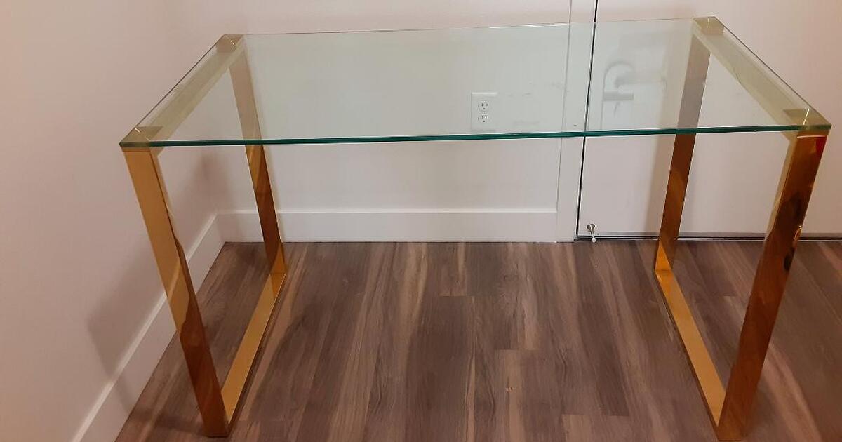 Gold Office Glass Table for 325 in Sunnyvale, CA For Sale & Free