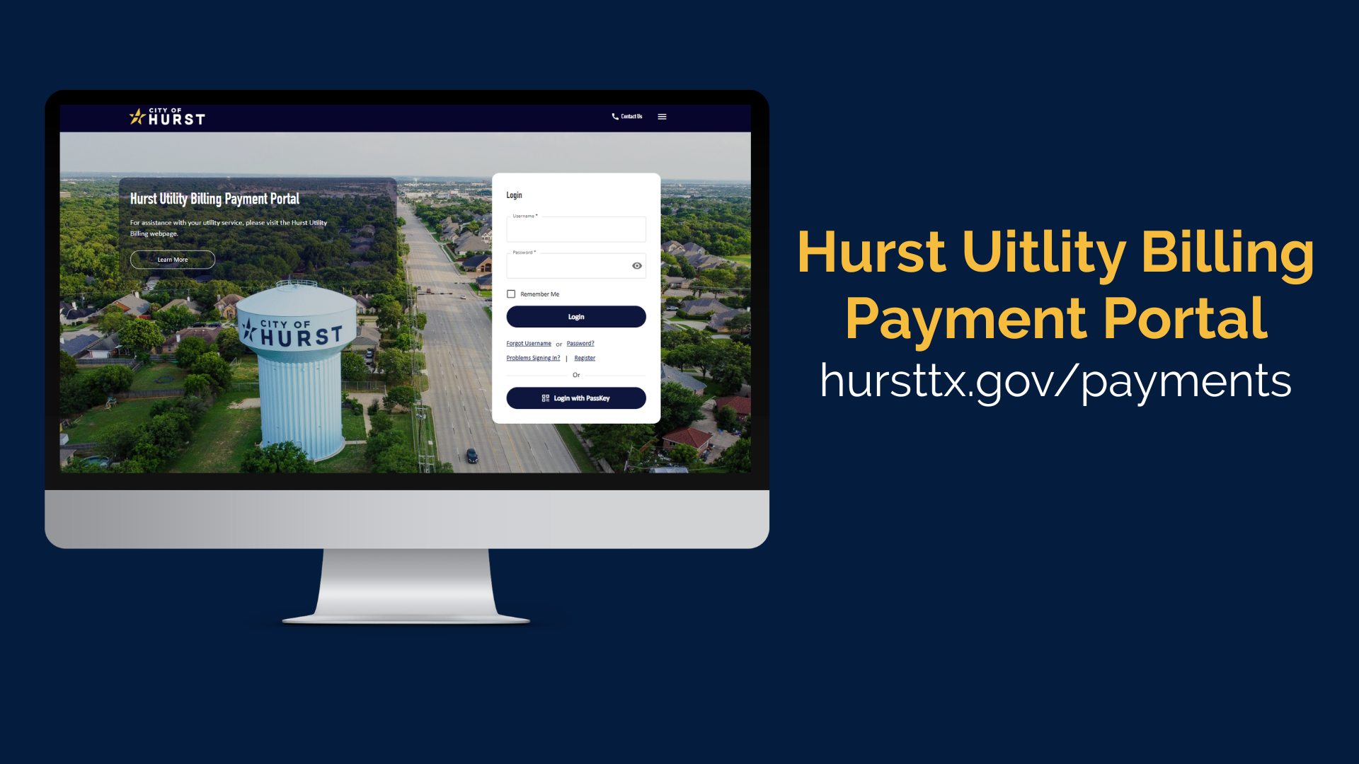 Our new Utility Billing Payment Portal is now available!