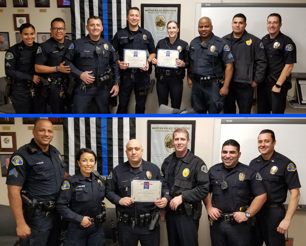 Officers Receive Stolen Car Recovery Awards (Whittier Police Department