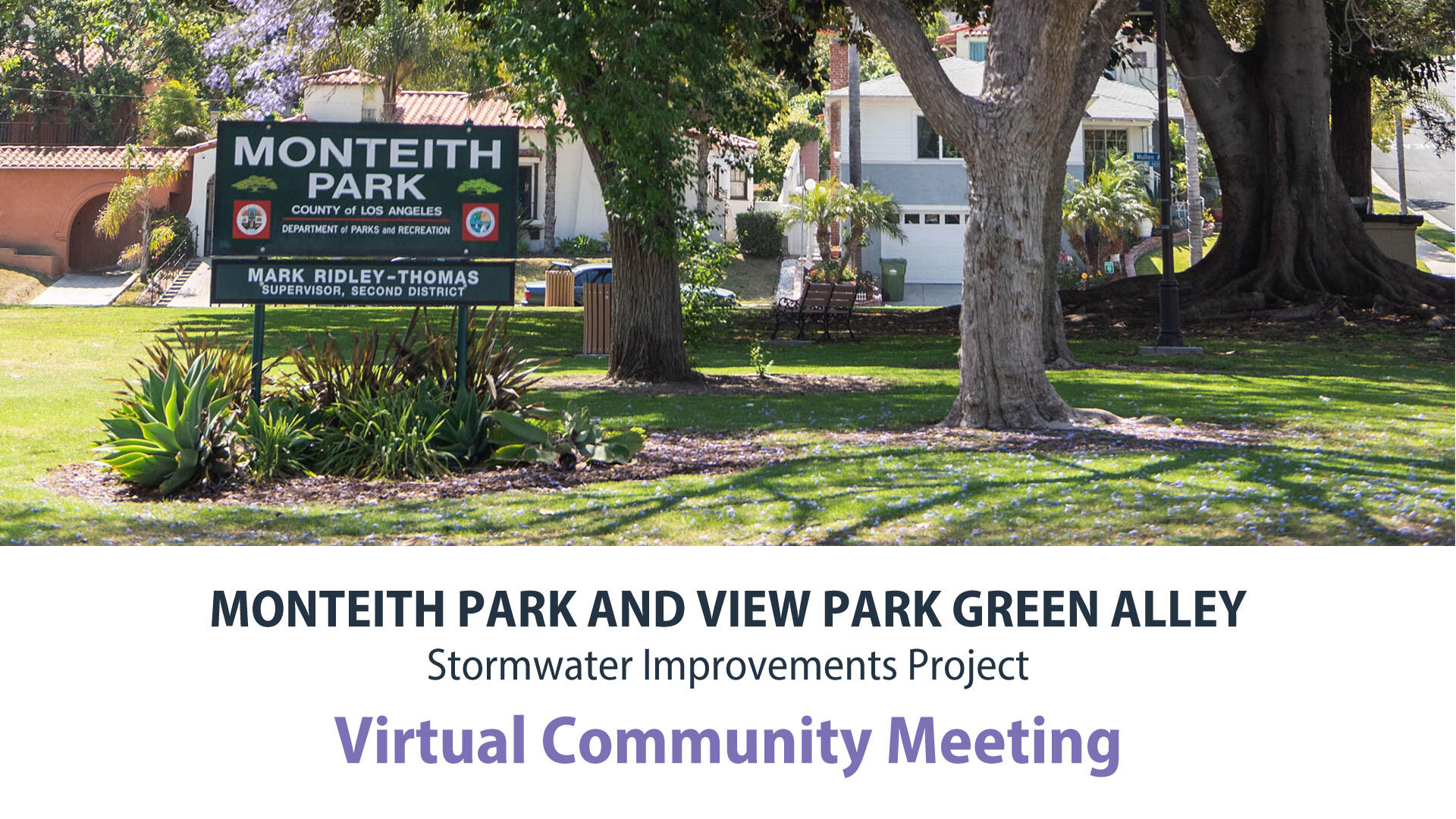 Monteith Park and View Park Green Alley Stormwater Improvements Project