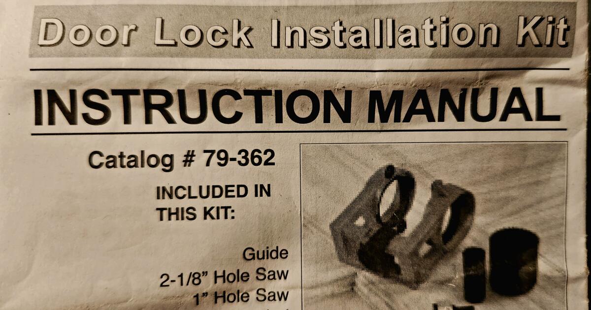 Black and Decker Door Lock Installation Kit for 20 in Green Valley, AZ For Sale & Free — Nextdoor