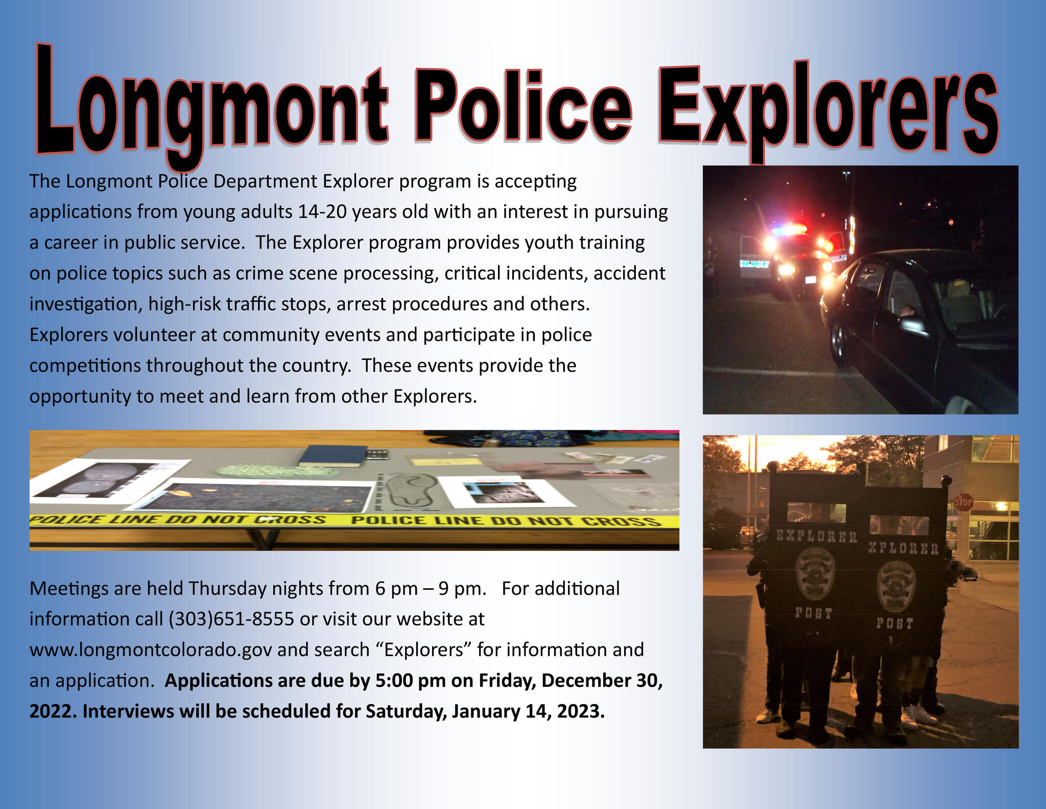 Police Public Service Program for Middle School Students (Longmont ...
