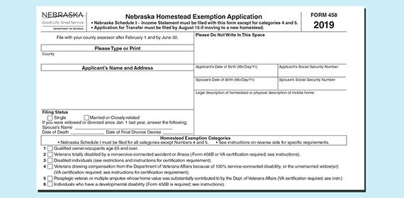 2019 Nebraska Homestead Exemption Forms Mailed To Property Owners In Sarpy County Sarpy County 7433
