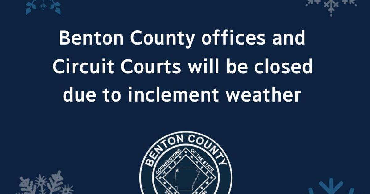 Benton County offices and Circuit Courts will be closed on Thursday