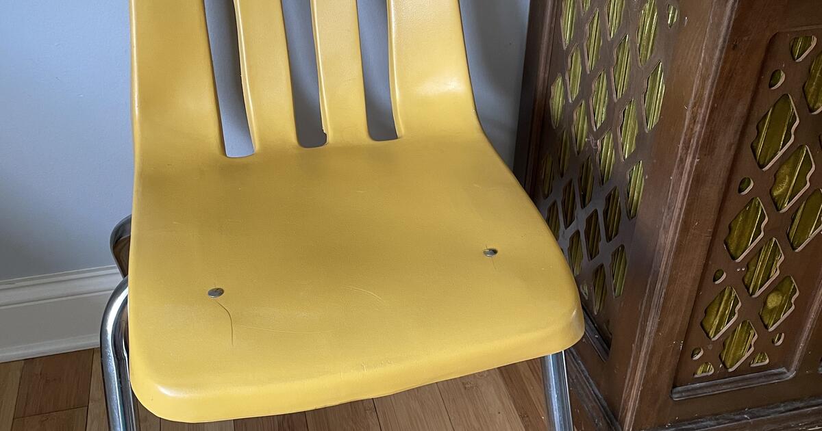 vintage-virco-martest-yellow-chair-for-10-in-raleigh-nc-for-sale