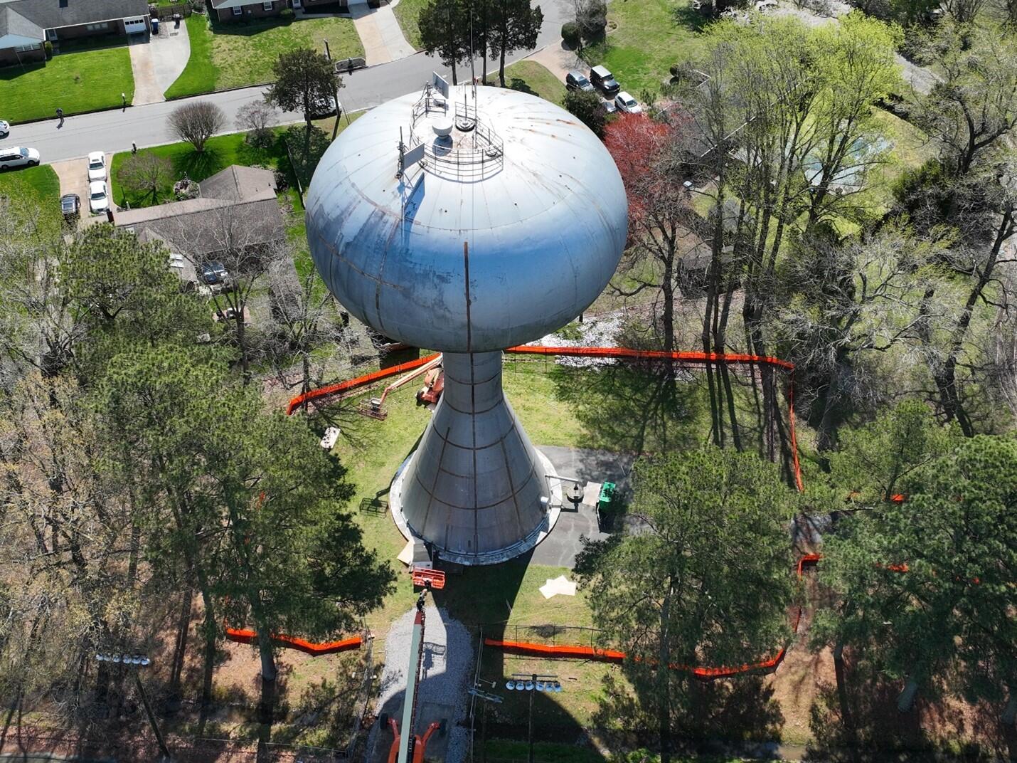 Project Alert The Courthouse Water Tank Dismantling project is officially underway. (Virginia