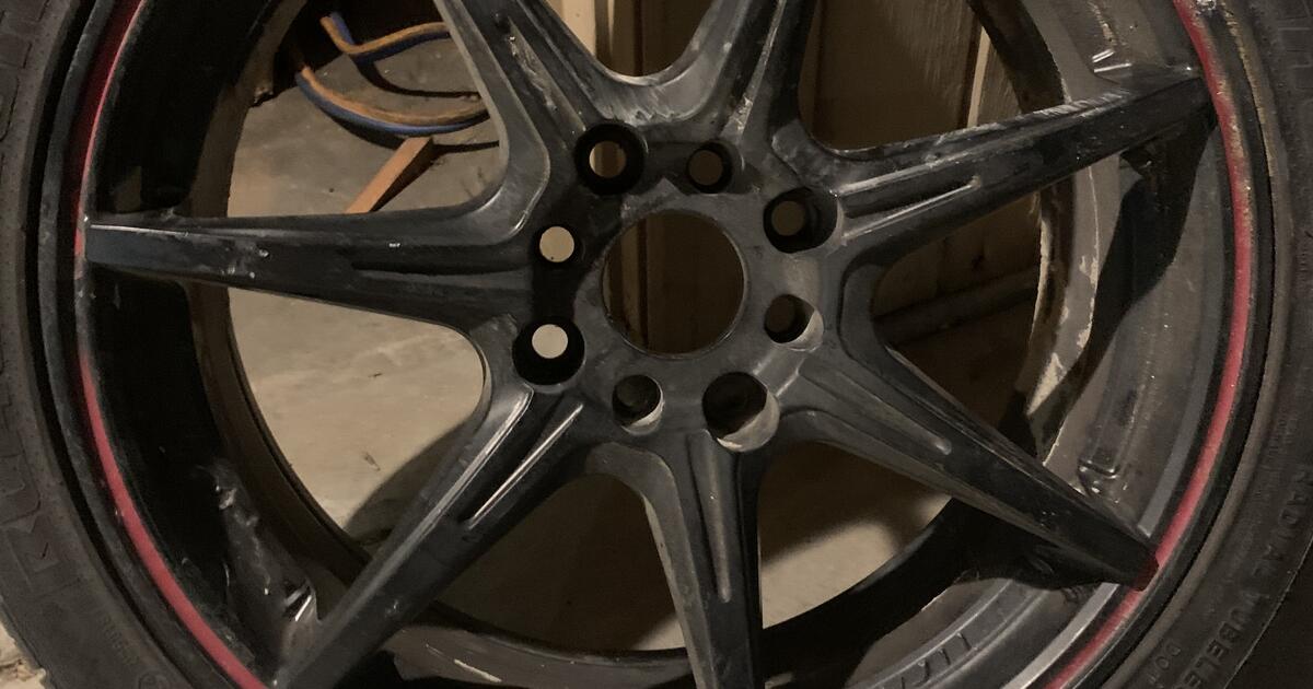 Tires and Redline rims 215 40ZR 17 for 105 in Fresno, CA For Sale