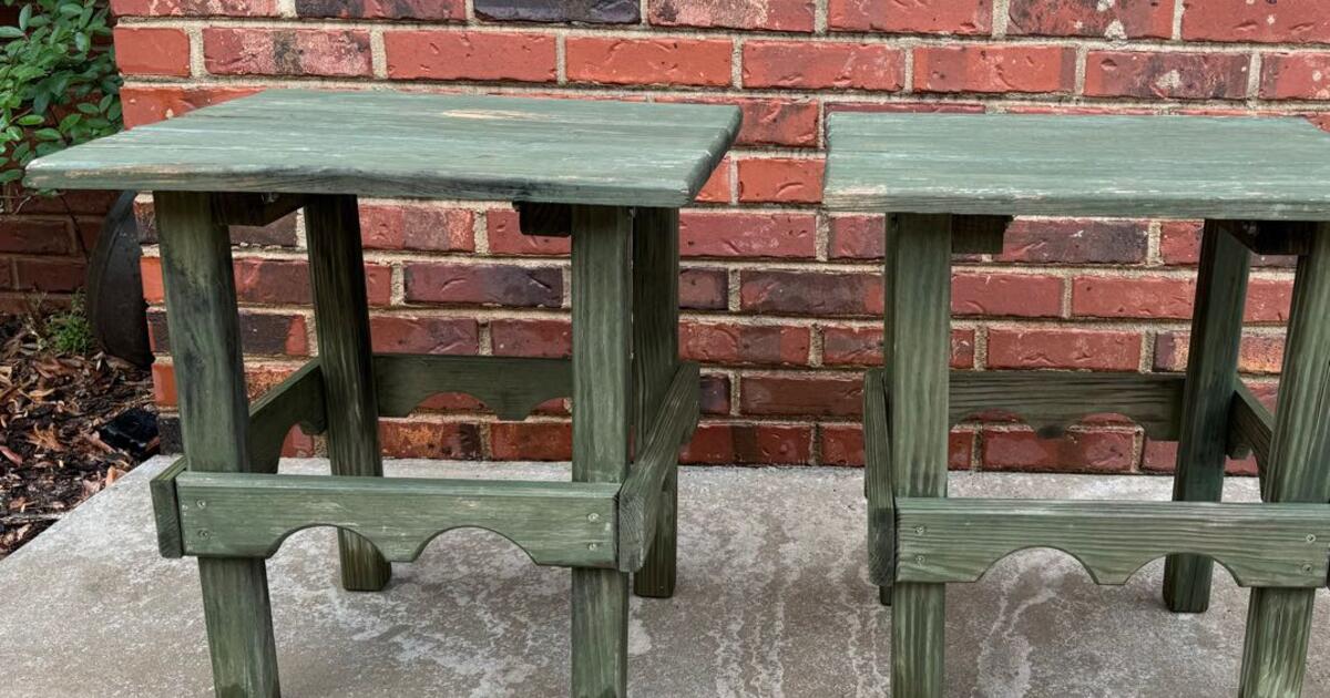 2 Outdoor Pressure Treated Wood Tables for $15 in Waxhaw, NC | For Sale ...