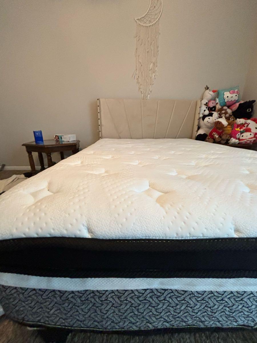 Full Size Bed Frame and Mattress+ Table for Free in Topeka, KS | For ...