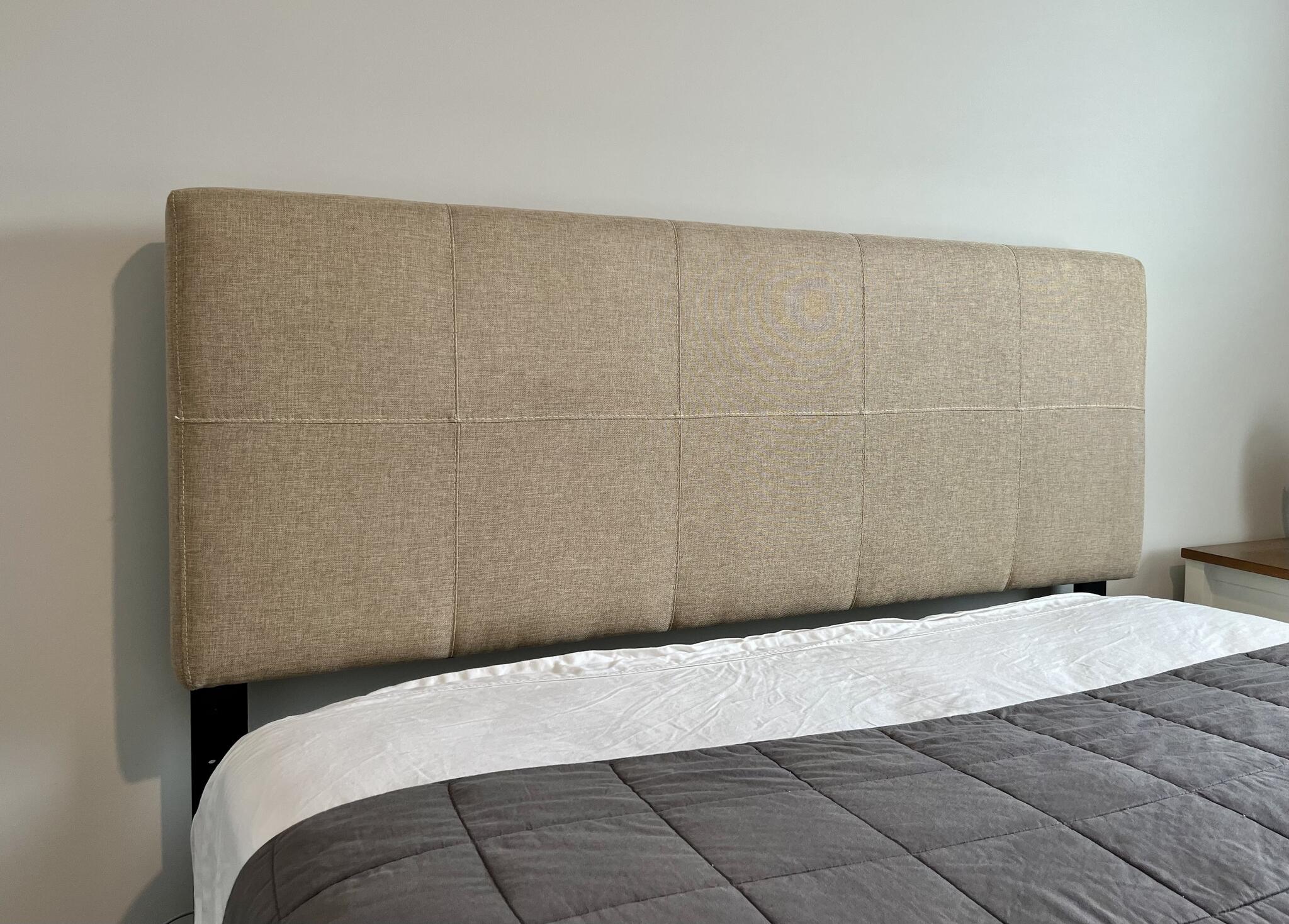 Beige Upholstered Headboard