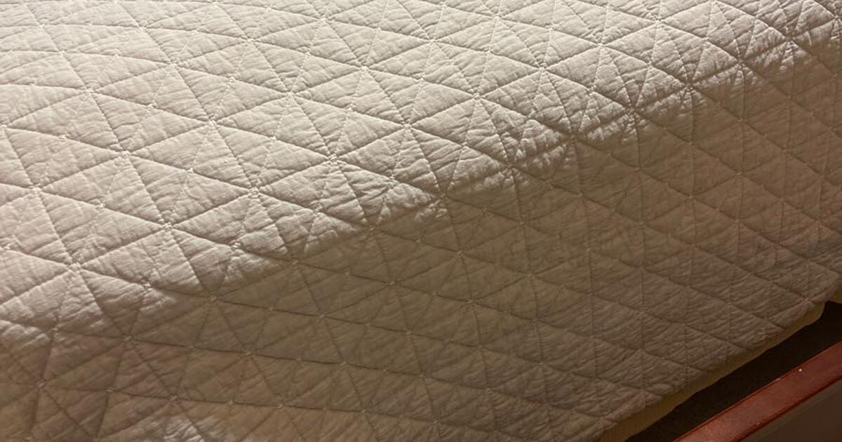 Free King Size Mattress set with metal frame available tomorrow