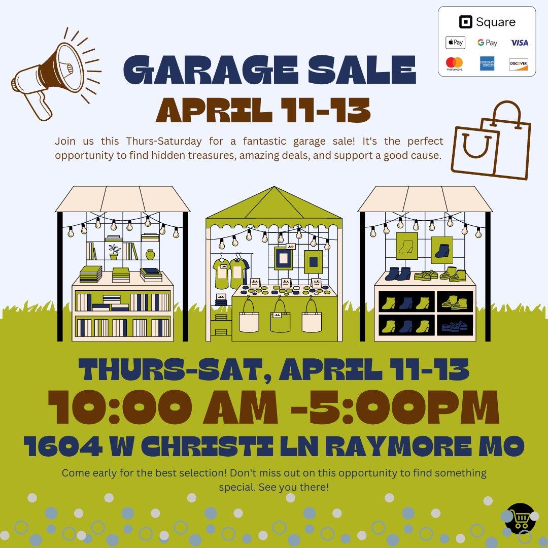 Garage Sale April 1113 👀 for 1 in Raymore, MO For Sale & Free
