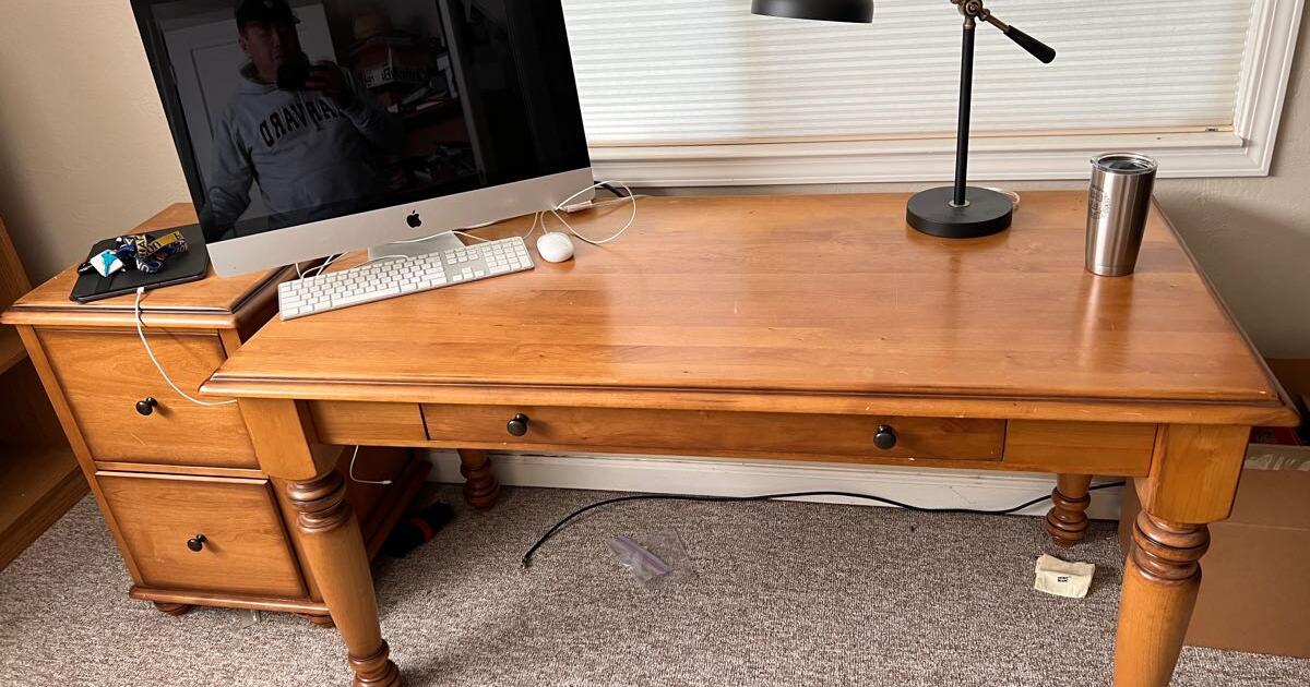 Pottery Barn Office Desk and Matching File for 120 in Danville, CA For Sale & Free