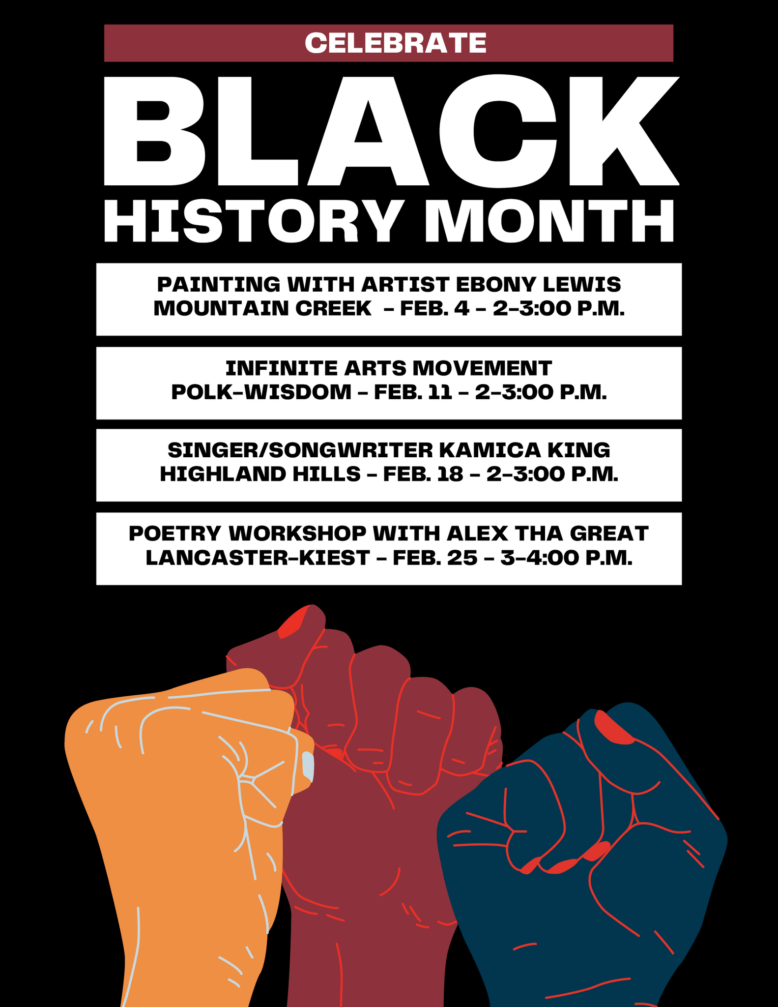 Join Highland Hills for a Black History Month presentation by