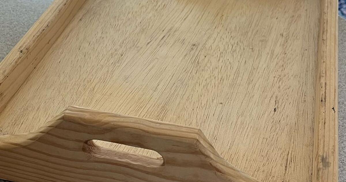 Free unfinished wooden tray great project for free in colorado