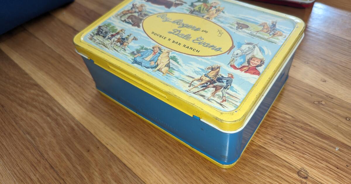 Vintage lunch boxes, peanuts, roy rogers and Davy Crockett for $35 in ...