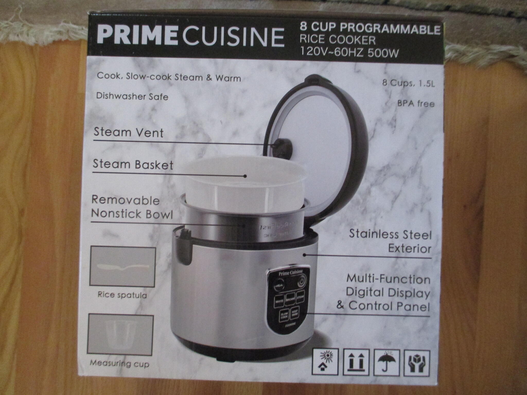 prime cuisine 8 cup rice cooker