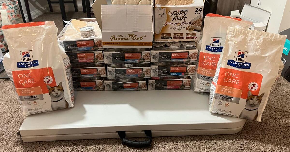 My soulmate cat passed away. Tons of leftover food to sell. for 200 in Wildwood, MO For Sale