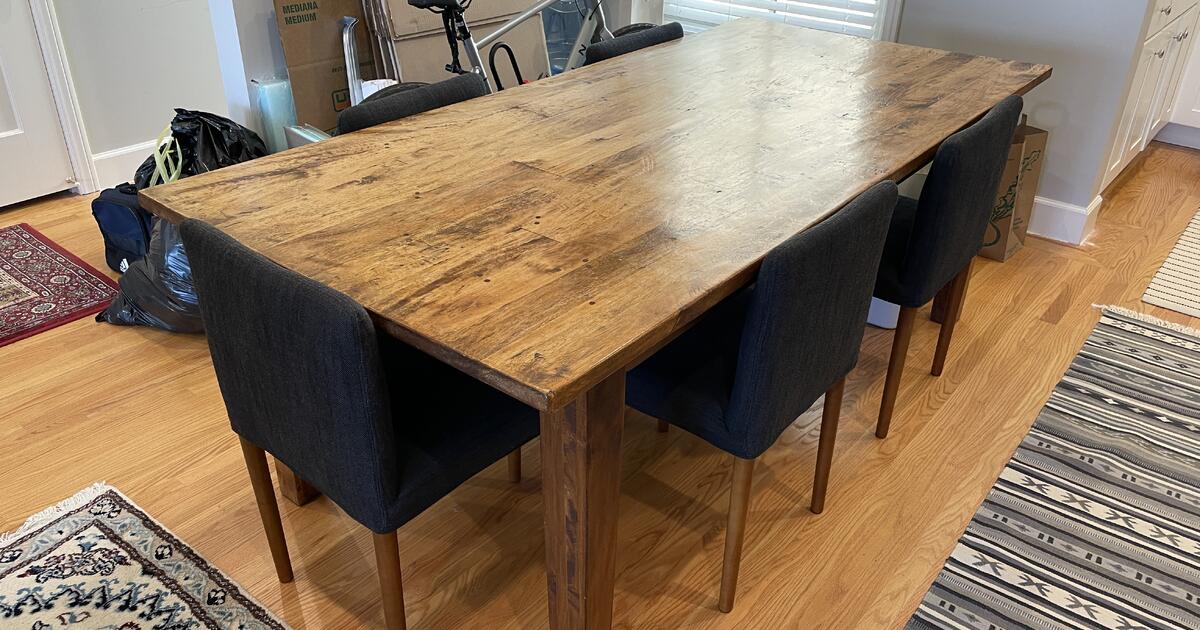 Large oak table 82" x 32" x 30" for 490 in San Francisco, CA Finds